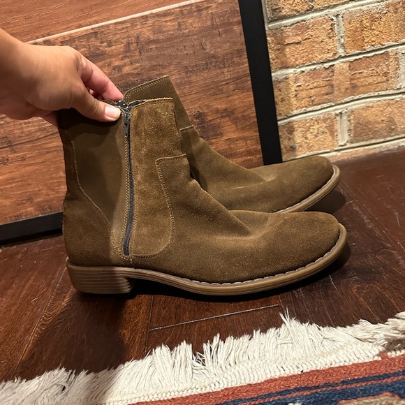 Franco Fortini Mens Suede boots Size 9 - Picture 1 of 9